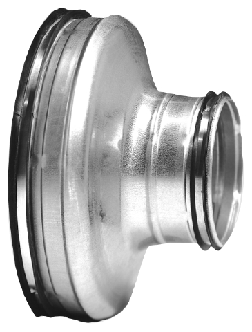 Ilmastointikanavan muuntoliitin 160/125mm - 125mm IV- osat - 0007922 - 1