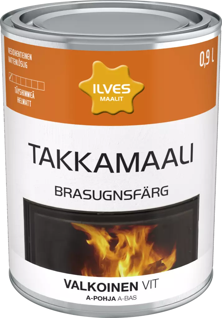 Ilves Takkamaali A-pohja valkoinen 0,9L - Erikoismaalit - 0007322 - 1