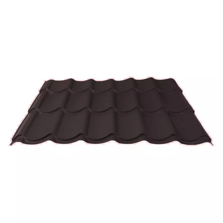 Kattopelti Tiilikuvio 1100x2000mm RR32 Ruskea - Kattopellit - 0017682 - 1