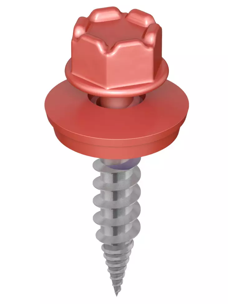 Kingi kateruuvi 4,8 x 25, RR750 - Tiilenpunainen, 250kpl - Kateruuvit - 0018802 - 1