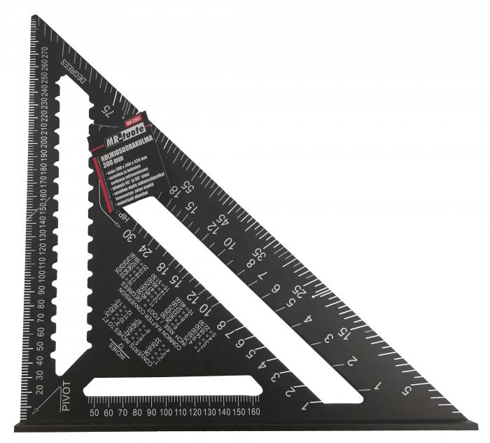 Kirvesmiehen kolmiosuorakulma 300 mm - Viivaimet ja suorakulmat, kulmamitat - 0006732 - 1