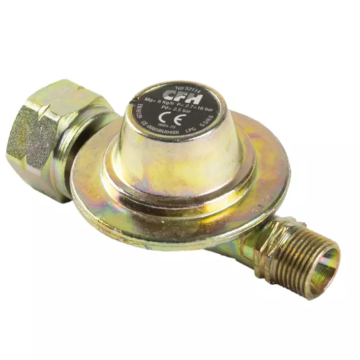 Korkeapainesäädin 2.5 bar 6 kg/h, sivuventtiili - Nestekaasutarvikkeet - 0014422 - 1