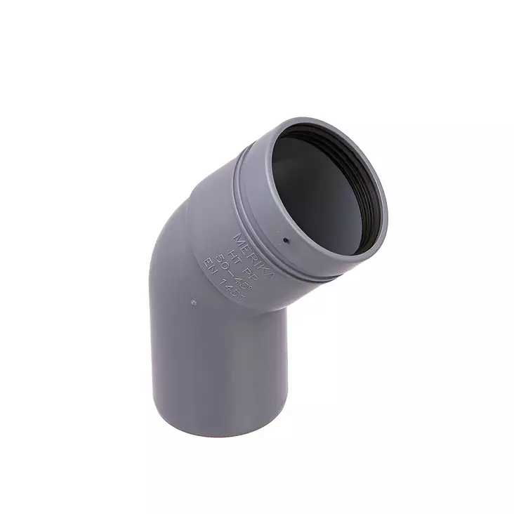 Kulmayhde 50mm 45 ast - 50mm viemäriosat - 0014992 - 3