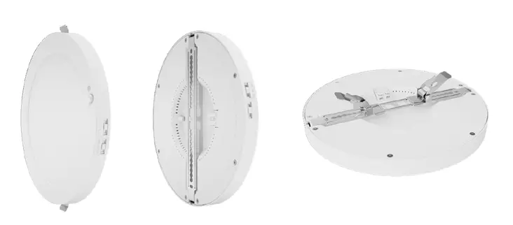 Led Energie Paneelivalaisin 6W, 400lm, uppo/pinta, 3000K, himmennettävä, pyöreä - Alasvalot - 0004102 - 1