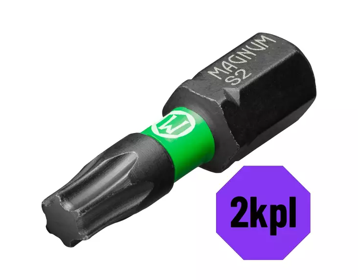 Magnum Kärki Impact 2kpl T15 25mm - Ruuvauskärjet - 0016442 - 1