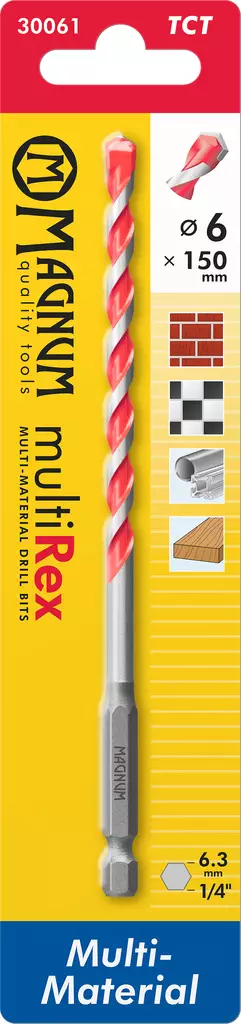 Magnum Poranterä MultiRex 6mm / 150mm - Kiviporanterät - 0021092 - 1
