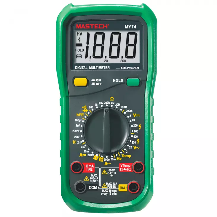 Mastech yleismittari dig. my74 600v - Yleismittarit ja virtakynät - 0009222 - 1