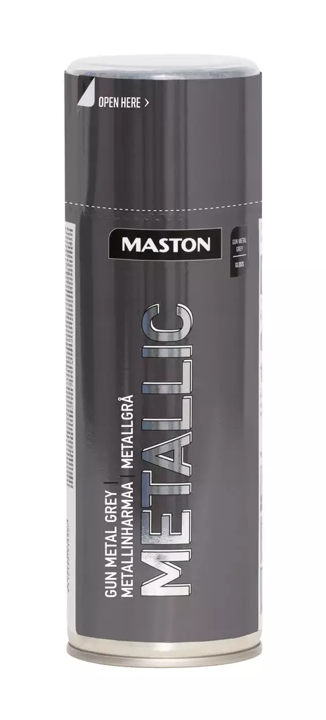 Maston spraymaali Metallic Metallinharmaa 400ml - Spraymaalit - 0000162 - 1