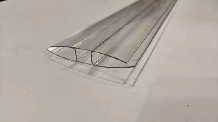 Muovilista H-profiili kirkas 6mm x 2000mm - Kennolevyt - 0019262 - 1