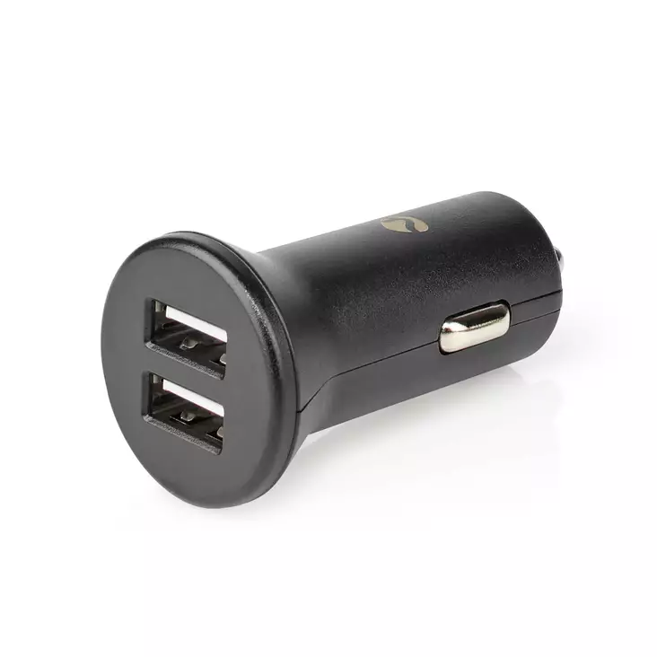 Nedis Autolaturi 4.8A 2 lähtöä USB-A musta - Puhelintarvikkeet - 0007122 - 1