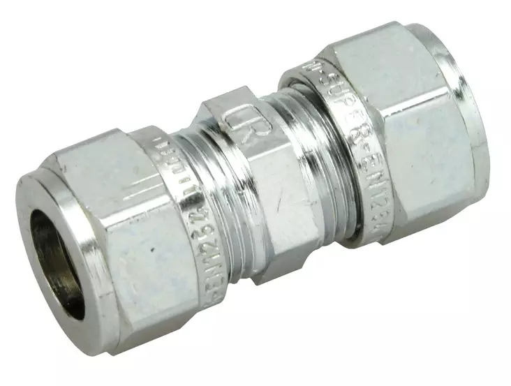 Opal puserrusväliliitin 15mm kromi - Puserrusliittimet - 0007562 - 1