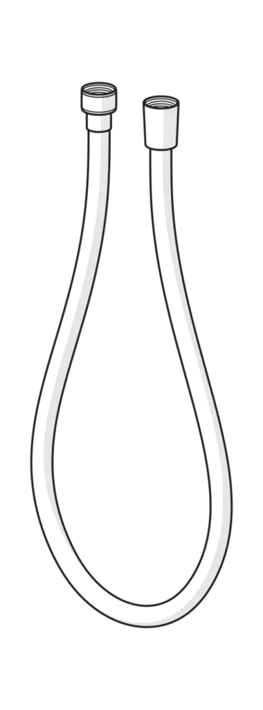 Oras suihkuletku 2m kromi muovi 241020 - Suihkut ja suihkutarvikkeet - 0007862 - 1