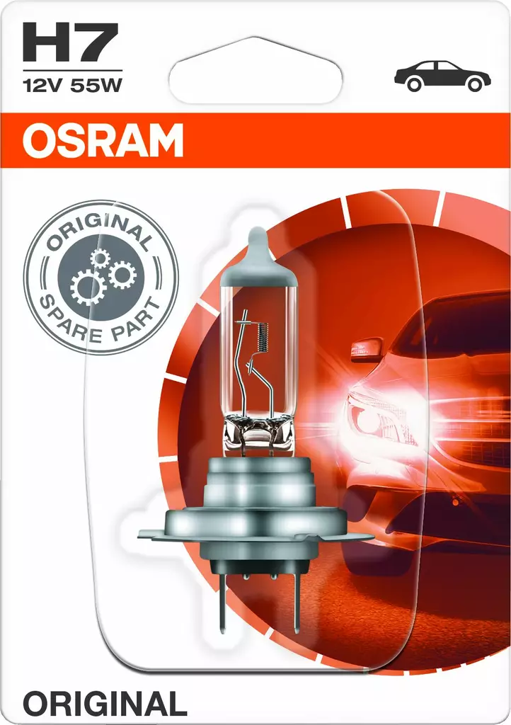 Osram Original 12V H7 polttimo 55W - Autopolttimot - 0008162 - 1