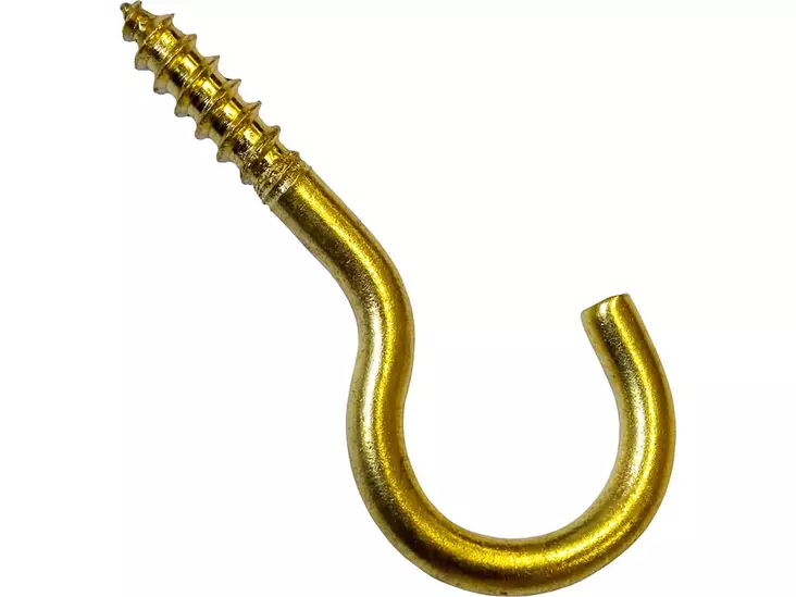 Pisla kattokoukku 40mm 4kpl messinki - Katto- ja kulmakoukut - 0002182 - 1