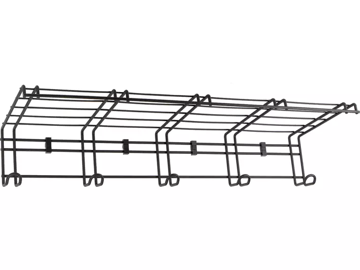 Pisla naulakkohylly 750x270x140 mm musta - Hyllykiskot ja kannakkeet - 0002492 - 1