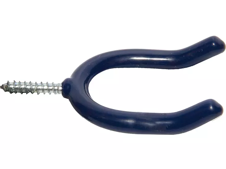 Pisla ruuvikoukku U-Malli Ø 8mm/70mm muovitettu - Varastokoukut - 0002322 - 1