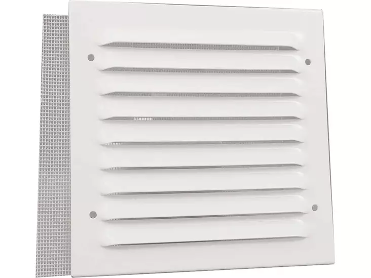 Pisla säle 200x200mm alumiini valkoinen - Säle- ja korvausilmaventtiilit - 0002372 - 1