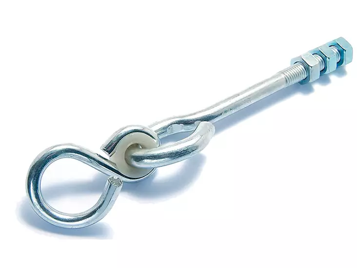 Pisla saparokoukku muoviholkilla 2kpl M12x150mm - Katto- ja kulmakoukut - 0002222 - 1