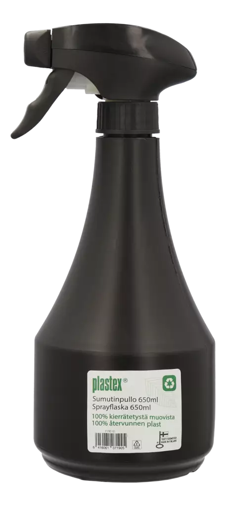 Plastex sumupullo 0,65L musta eko - Ruiskupullot - 0000002 - 1