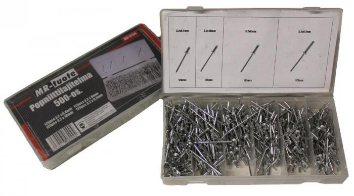 Popniittilajitelma 500-os. - Vetoniitit ja niittimutterit - 0006502 - 1