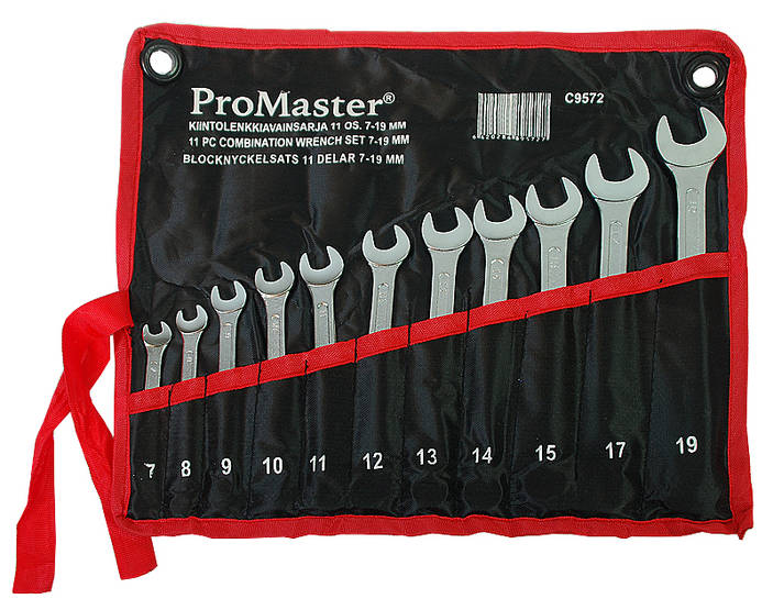 Promaster kiintolenkkiavainsarja 11-os. 7-19mm - Kiintolenkkiavaimet ja sarjat - 0005782 - 1