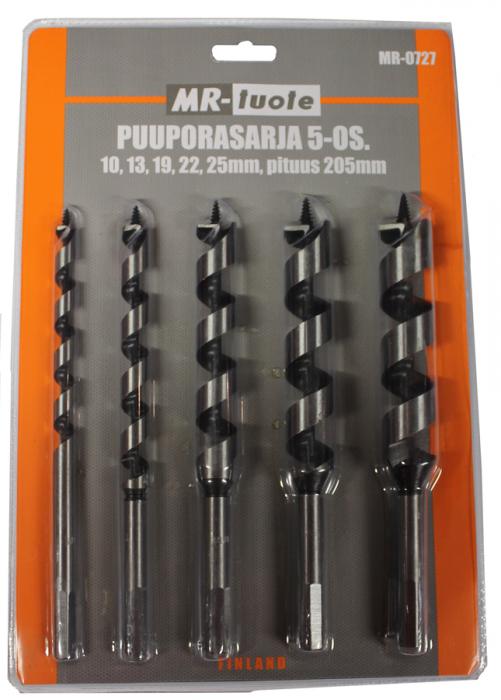 Puuporan teräsarja 5-os. 205mm - Puuporanterät - 0012992 - 1