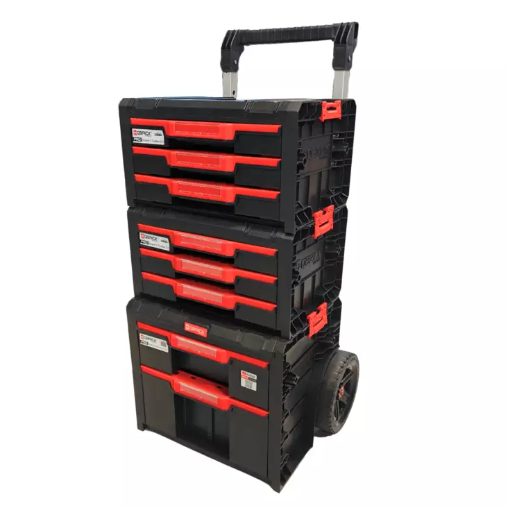 Qbrick System PRO Pakkitorni renkailla ja 8-laatikolla - Työkalupakit - 0020412 - 1