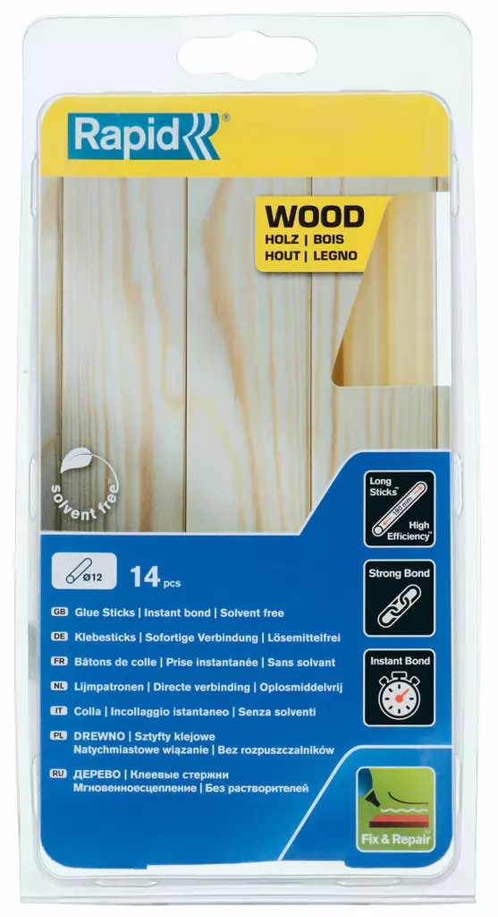 Rapid Liima 12mm pitkä 14kpl Puu - Yleisliimat - 0008082 - 1