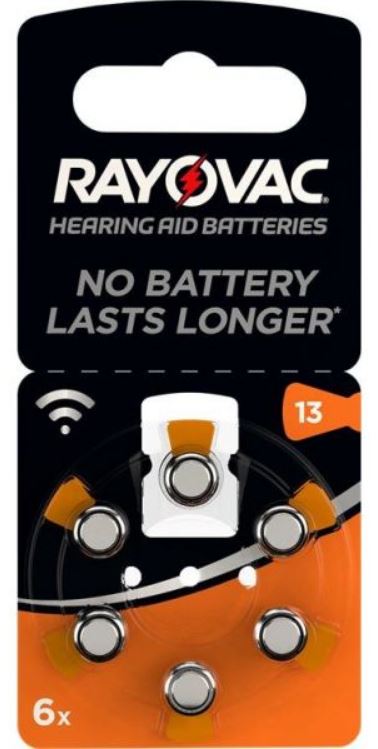 Rayovac kuulokojeparisto V13/PR48 6kpl - Nappiparistot - 0012682 - 1