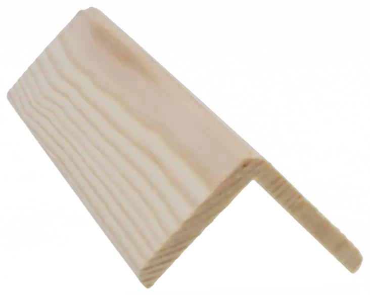 Reunalista 40x40 /35x3300mm käsittelemätön - Peitelistat - 0000742 - 1