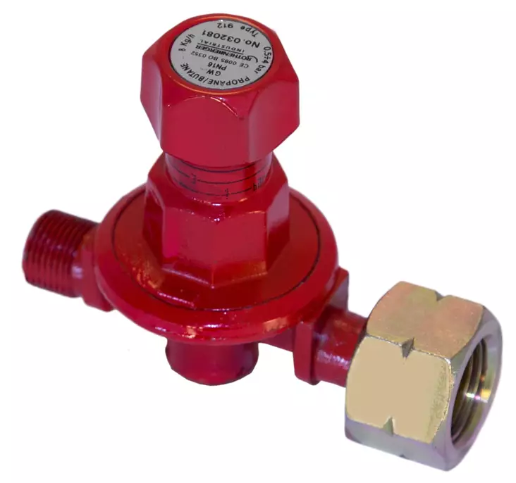 Rothenberg Korkeapainesäädin KV 1-4 bar DIN kombi - 3/8"LH - Nestekaasutarvikkeet - 0015862 - 1