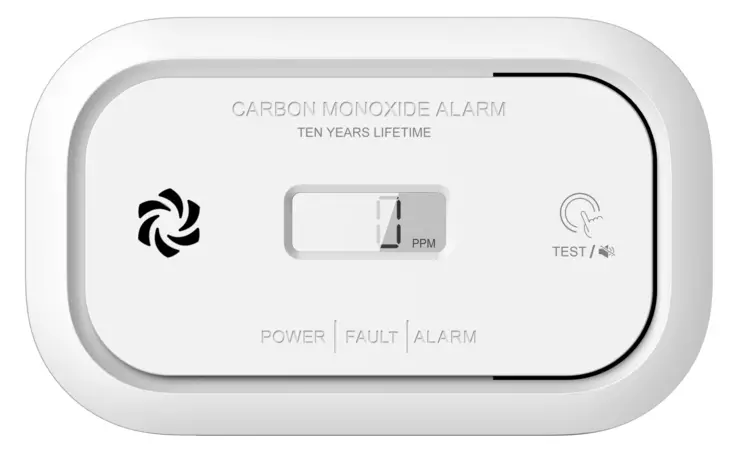 SafeMate Häkävaroitin digitaalisella näytöllä ja vaimennustoiminnolla - Palovaroittimet ja muut varoittimet - 0017742 - 1