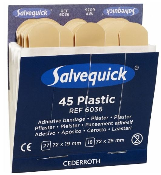Salvequick muovilaastari 1x45kpl - Ensiaputarvikkeet - 0014322 - 1
