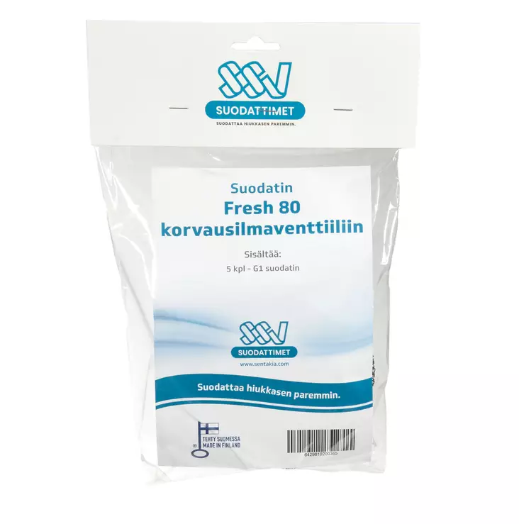 SSV Fresh 80 G1 Korvausilmaventtiilin suodatin 5kpl - Ilmanvaihtokoneen suodattimet - 0002732 - 1