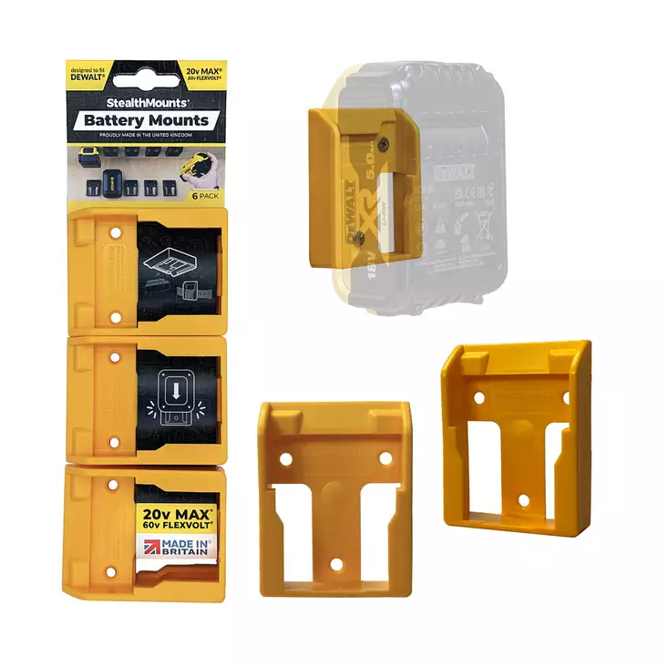 Stealth Mounts akunpidike DEWALT akulle 6kpl - Muut akkutyökalut - 0011452 - 1