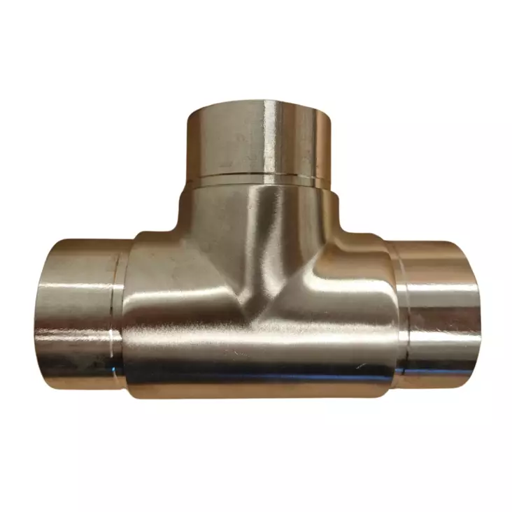 T-jatko harjattu RST 42,4mm - Tukitangot ja kahvat - 0019352 - 1