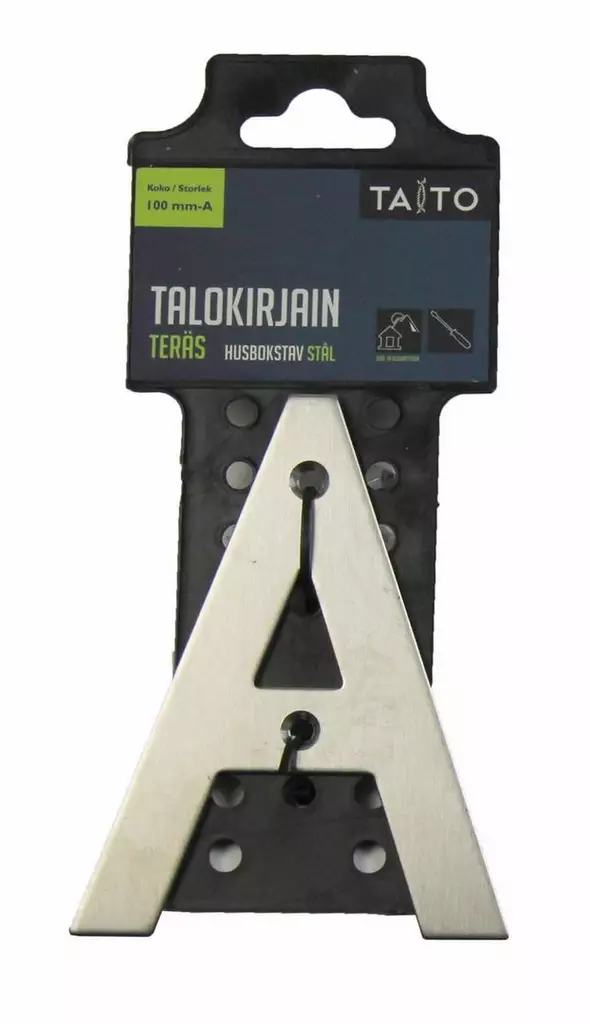 Taito talokirjain A 100mm teräs - Talonumerot - 0005142 - 1