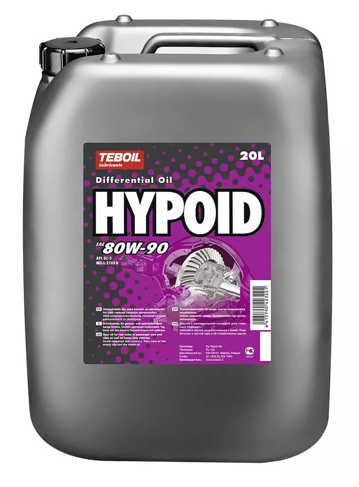 Teboil Hypoid 80w-90 vaihteisto- ja peräöljy 20L - Erikoisöljyt ja muut öljyt - 0018002 - 1