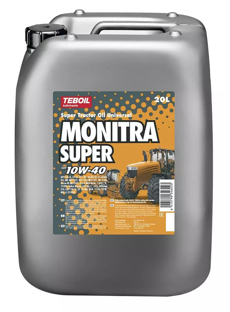 Teboil Monitra Super 10W-40 20L - Moottoriöljyt - 0018012 - 1