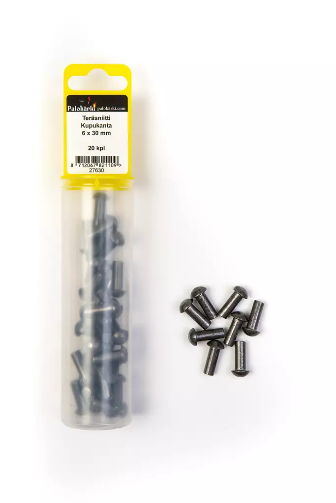 Teräsniitti Kupukanta 6 x 30 mm 20 kpl - Vetoniitit ja niittimutterit - 0001682 - 2