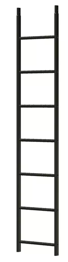 Tikasrunko 2,1m, 7-ask., RR33 Musta - Seinätikkaat ja palotikkaat - 0020652 - 1