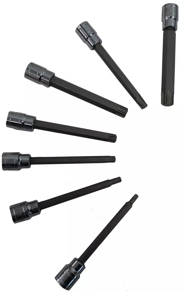 Torxkärkisarja 7-os. 3/8", 110mm - Torx-avaimet ja sarjat - 0012962 - 1
