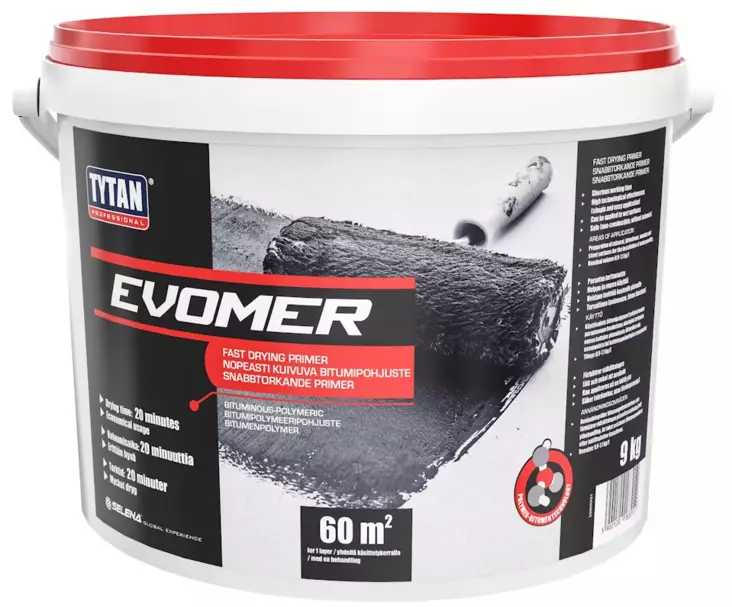 Tytan Evomer bitumipohjuste 9kg - Katonkorjaustuotteet - 0018102 - 1