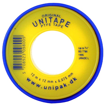 Unitape PTFE kierreteippi 12m - Eristys- ja tiivistysteipit - 0004772 - 1