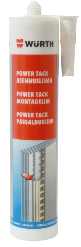 Wurth asennusliima Power Tac 290ml - Liimamassat ja tiivistysmassat - 0010552 - 1
