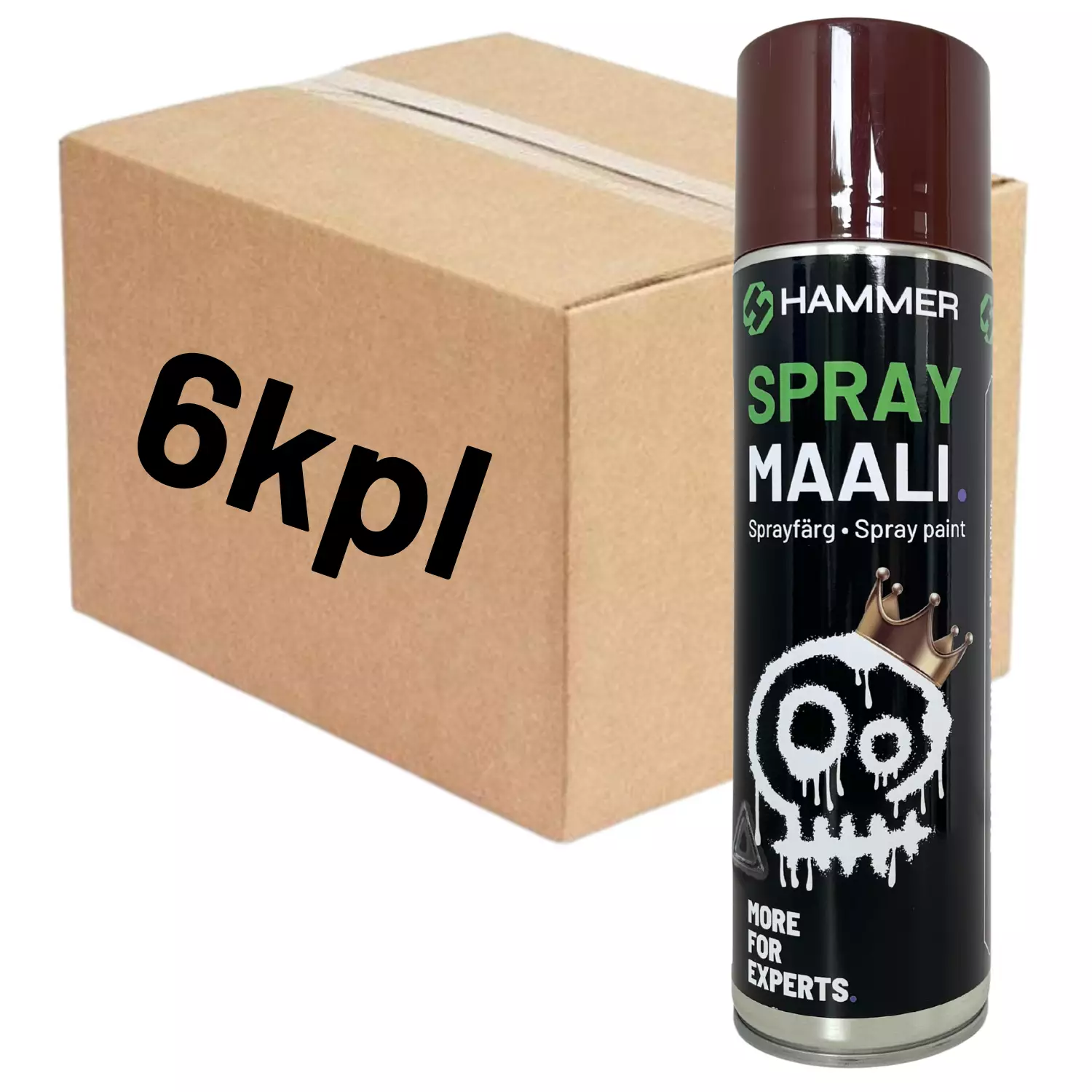 HS Hammer Spraymaali Ruskea 500ml LAATIKKO 6kpl Hammer Verkkokauppa HS Hammer Spraymaali Ruskea 500ml LAATIKKO 6kpl Hammer Verkkokauppa