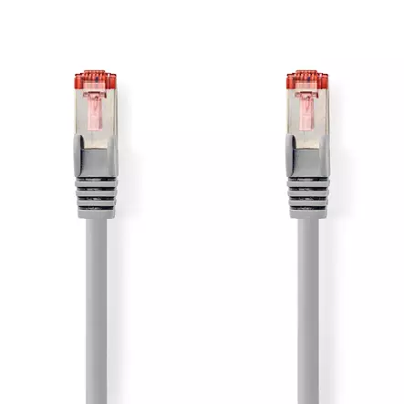 Nedis Cat 6 kaapeli RJ45 uros-RJ45 uros 10.0m harmaa - Tietokonetarvikkeet - 0007083 - 1