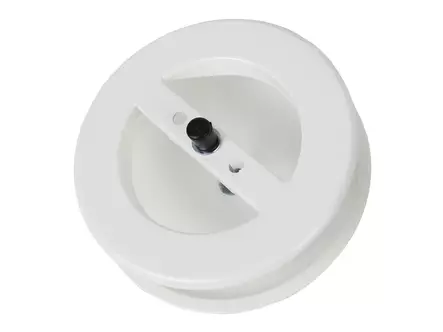 Pisla lautasventtiili 80mm valkoinen pikakiinnityskehyksellä - Lautasventtiilit - 0002353 - 2