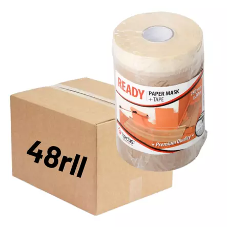 Suojapaperi ready teipillä 180mm x 20m 48rll (LTK) - Suojapaperit ja -muovit - 0019623 - 1