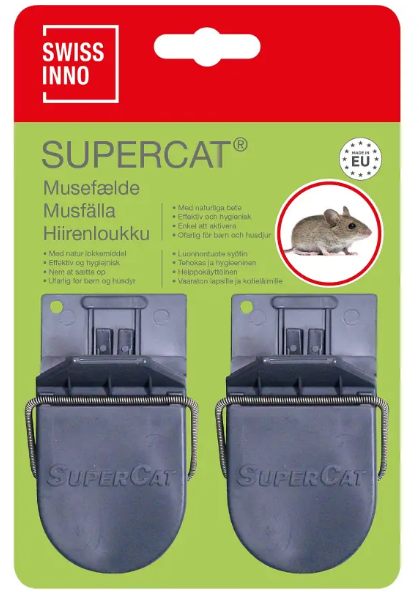Supercat hiirenloukku 2kpl - Tuhoeläinten torjunta - 0012283 - 1
